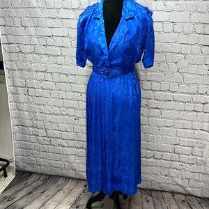 Vintage color on color dress